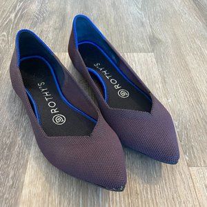 The Point Shoe, Rothy's, burgundy